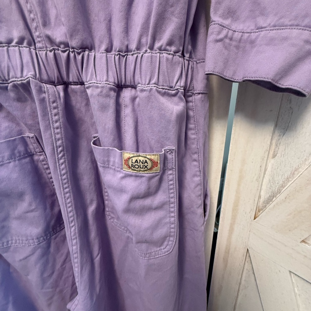 Utility Jumpsuit in Lavender - Picture 6 of 6